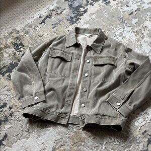 Grey/Gennish tone Denim Barn style Jacket